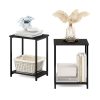 Furinno Simplistic Industrial Metal Frame End Table, 2-Pack - Thumbnail Image 4