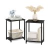 Furinno Simplistic Industrial Metal Frame End Table, 2-Pack - Thumbnail Image 5