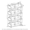 Furinno Turn-N-Tube 4-Tier Toolless Display Rack - Thumbnail Image 2