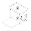 Furinno Peli Farmhouse Hidden Cat Litter Box with Divider - Thumbnail Image 2