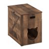 Furinno Peli Farmhouse Hidden Cat Litter Box with Divider - Thumbnail Image 5