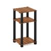 Furinno Pangkor 3-Tier Turn-N-Tube Indoor Outdoor Plant Shelf Wood Side Table with Square Poles - Thumbnail Image 1