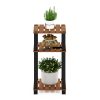 Furinno Pangkor 3-Tier Turn-N-Tube Indoor Outdoor Plant Shelf Wood Side Table with Square Poles - Thumbnail Image 5