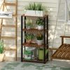 Furinno Pangkor 4-Tier Turn-N-Tube Indoor Outdoor Plant Shelf Wood Stand with Square Poles - Thumbnail Image 6