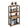 Furinno Pangkor 4-Tier Turn-N-Tube Indoor Outdoor Plant Shelf Wood Stand with Square Poles - Thumbnail Image 4