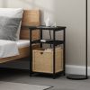Furinno Moretti 3-Tier USB and Type-C Charging Port Open Storage Side Table with Metal Frame - Thumbnail Image 6