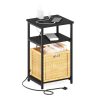 Furinno Moretti 3-Tier USB and Type-C Charging Port Open Storage Side Table with Metal Frame - Thumbnail Image 4