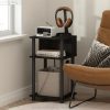 Furinno Just 3-Tier Turn-N-Tube Open Storage End Table with USB and Type-C Charging Port - Thumbnail Image 6