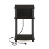 Furinno Just 3-Tier Turn-N-Tube Open Storage End Table with USB and Type-C Charging Port - Thumbnail Image 3