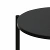 Furinno Besi 2-Tier Modern Tall Round Side End Table with Sturdy Metal Legs - Thumbnail Image 7