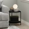 Furinno Besi 2-Tier Modern Round Side End Table with Sturdy Metal Legs - Thumbnail Image 5