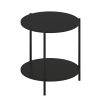 Furinno Besi 2-Tier Modern Round Side End Table with Sturdy Metal Legs - Thumbnail Image 3