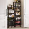 Furinno Wayar 5-Tier Metal Storage Shelf Rack, 17 x 12 x 48 - Thumbnail Image 6