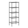 Furinno Wayar 5-Tier Metal Storage Shelf Rack, 17 x 12 x 48 - Thumbnail Image 1