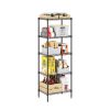 Furinno Wayar 5-Tier Metal Storage Shelf Rack, 17 x 12 x 48 - Thumbnail Image 4