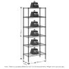 Furinno Wayar 6-Tier Stackable Metal Storage Shelf Rack, 23 x 13 x 59 - Thumbnail Image 2