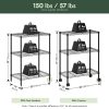 Furinno Wayar 3-Tier Metal Storage Shelf Rack Cart with Casters, 23 x 13 x 30 - Thumbnail Image 2