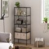 Furinno Wayar 5-Tier Metal Storage Shelf Rack, 24 x 14 x 60 - Thumbnail Image 6