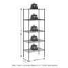 Furinno Wayar 5-Tier Metal Storage Shelf Rack, 24 x 14 x 60 - Thumbnail Image 2