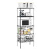 Furinno Wayar 5-Tier Metal Storage Shelf Rack, 24 x 14 x 60 - Thumbnail Image 4