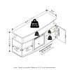 Furinno Jensen Living Room Fireplace TV Entertainment Center with Doors Storage Cabinet for TV up to 55 Inch - Thumbnail Image 2