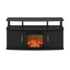 Furinno Jensen Living Room Fireplace TV Entertainment Center with Doors Storage Cabinet for TV up to 55 Inch - Thumbnail Image 3