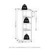 Furinno Fulda 2-Tier Space Saving Storage Shelf Bookcase, 6-Inch Width - Thumbnail Image 2