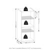Furinno Fulda 2-Tier Space Saving Storage Shelf Bookcase, 10-Inch Width - Thumbnail Image 2