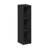 Furinno Fulda 3-Tier Space Saving Storage Shelf Bookcase, 8-Inch Width - Thumbnail Image 1