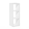 Furinno Cubicle Open Back Decorative Cube Storage Organizer, 3-Cube - Thumbnail Image 1