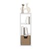 Furinno Cubicle Open Back Decorative Cube Storage Organizer, 3-Cube - Thumbnail Image 4