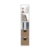Furinno Cubicle Open Back Decorative Verticle Cube Storage Organizer, 5-Cube - Thumbnail Image 5