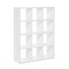 Furinno Cubicle Open Back Decorative Cube Storage Organizer, 12-Cube - Thumbnail Image 1