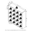 Furinno Cubicle Open Back Decorative Cube Storage Organizer, 16-Cube - Thumbnail Image 2
