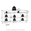 Furinno Jensen Corner TV Stand TV up to 55 Inches - Thumbnail Image 2