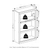 Furinno Rail 3-Tier Open Shelf Bookcase - Thumbnail Image 2