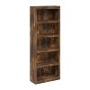 Furinno Rail 5-Tier Open Shelf Bookcase - Thumbnail Image 1