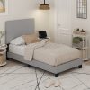 Furinno Lucy Geometric Design Headboard Bedframe, 12PC Slat Style - Thumbnail Image 6