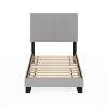Furinno Lucy Geometric Design Headboard Bedframe, 12PC Slat Style - Thumbnail Image 3