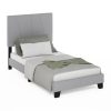 Furinno Lucy Geometric Design Headboard Bedframe, 12PC Slat Style - Thumbnail Image 4