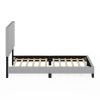 Furinno Lucy Geometric Design Headboard Bedframe, 12PC Slat Style - Thumbnail Image 5