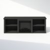 Furinno Jensen No Heat Decorative Electric Fireplace TV Stand, Entertainment Center for TV up to 70 Inch - Thumbnail Image 3