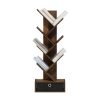 Furinno Tree Bookshelf 7-Tier Floor Standing Tree Bookcase with Bin Drawer - Thumbnail Image 5