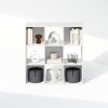 Furinno Pelli Cubic Storage Cabinet, Bookcase, Bookshelf, 9-Cube - Thumbnail Image 5