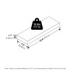 Furinno Tanna 22-Inch Wall Mounted Floating Display Shelves, Set of 2 - Thumbnail Image 2