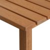 Furinno Tioman Hardwood Outdoor Patio End Table, Side Table in Teak Oil - Thumbnail Image 7
