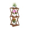 Furinno Tioman Outdoor Toolless Multipurpose Folding Display Shelf, Plant Stand, Side Table, 3-Tier - Thumbnail Image 4