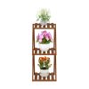 Furinno Tioman Outdoor Toolless Multipurpose Folding Display Shelf, Plant Stand, Side Table, 3-Tier - Thumbnail Image 5