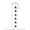 Furinno Luder 6-Tier Open Shelf Bookcase - Thumbnail Image 2