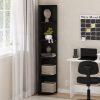 Furinno Econ 5-Tier Corner Shelf Bookcase, Bookshelf - Thumbnail Image 6
